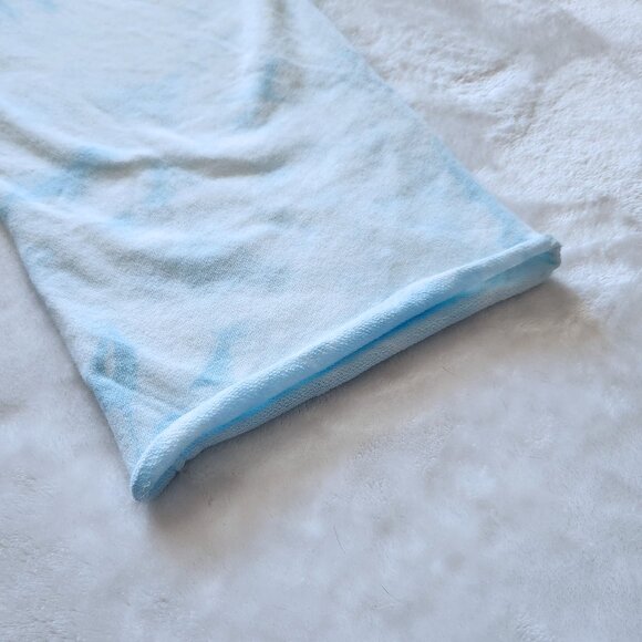 Gap Tie-Dye Sweatpants, Womens Medium, NWT, White and Blue, Relaxed fit wide leg - Picture 2 of 8